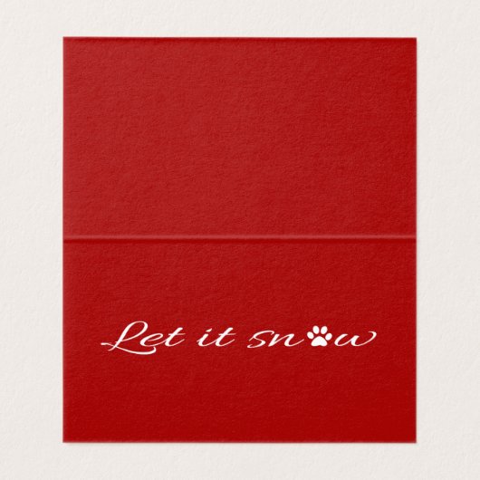 Lass es schneien (Innenseite Aufgefaltet)