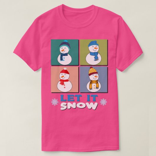 Lass es schneien 1 T-Shirt (Design vorne)