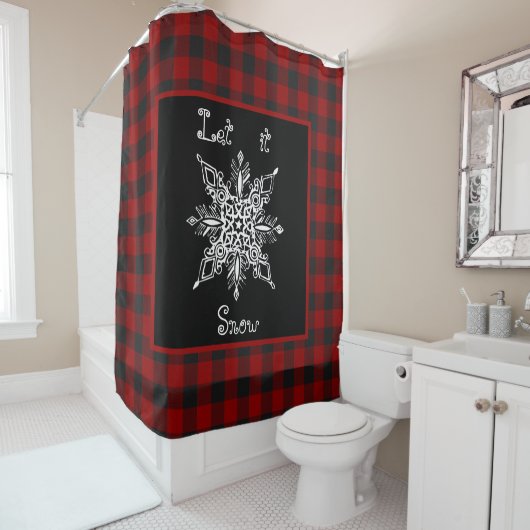 Lass es schneien duschvorhang (Beispiel)