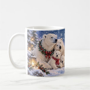 Lass-es-schneien Eisbär-Weihnachtstasse Kaffeetasse