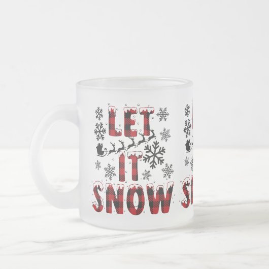 Lass es schneien, es schneien lassen, Mattierte Ta Mattglastasse (Links)