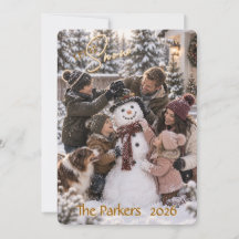 Lass-es-schneien-Familienfoto-Weihnachtskarte