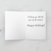 Lass es schneien feiertagskarte (Innenseite)