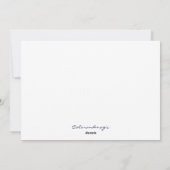 Lass es schneien feiertagskarte (Rückseite)