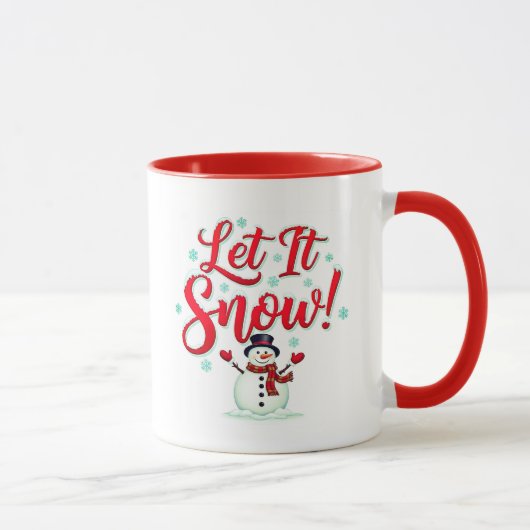 Lass es schneien! Festive Kaffeetasse (Rechts)