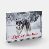 Lass es schneien fotoblock (Links)