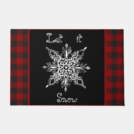 Lass es schneien fußmatte (Vorderseite)