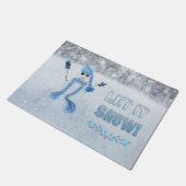 Lass es schneien fußmatte (Schrägansicht)