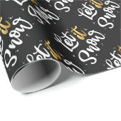 Lass es schneien geschenkpapier (Rolleneckpunkt)