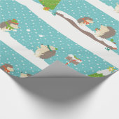 Lass es schneien geschenkpapier (Ecke)