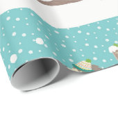 Lass es schneien geschenkpapier (Rolleneckpunkt)