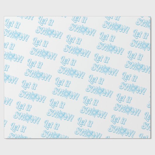  Lass es schneien! Geschenkpapier (Flach)
