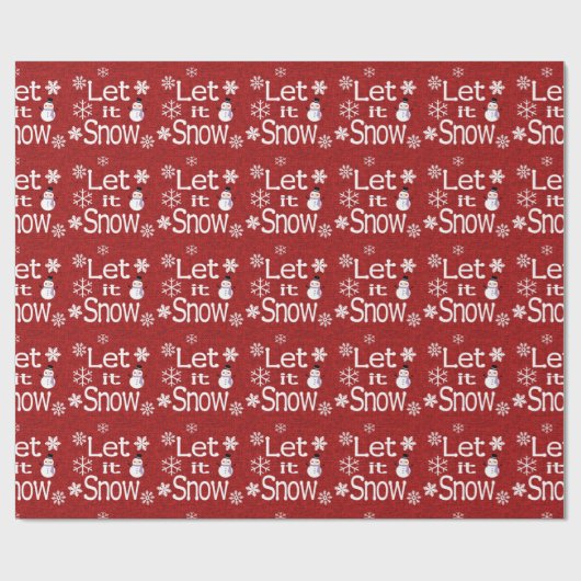 Lass es schneien geschenkpapier (Flach)