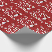 Lass es schneien geschenkpapier (Ecke)