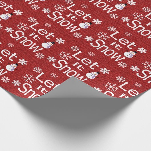 Lass es schneien geschenkpapier (Ecke)