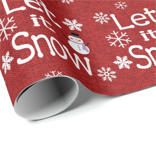 Lass es schneien geschenkpapier (Rolleneckpunkt)