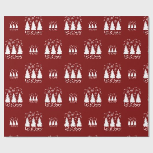 Lass es schneien geschenkpapier (Flach)