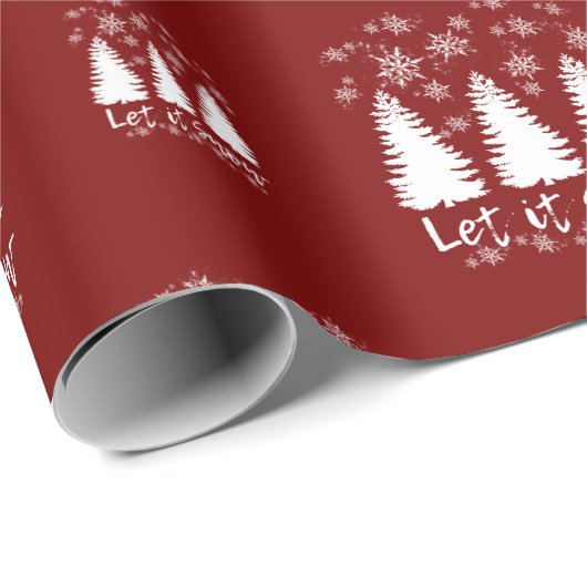 Lass es schneien geschenkpapier (Rolleneckpunkt)