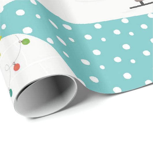 Lass es schneien geschenkpapier (Rolleneckpunkt)