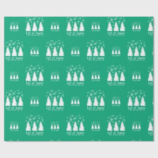 Lass es schneien geschenkpapier (Flach)