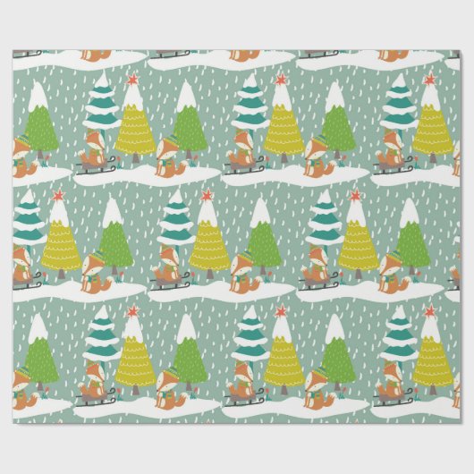 Lass es schneien geschenkpapier (Flach)