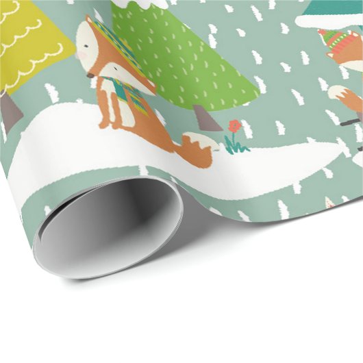 Lass es schneien geschenkpapier (Rolleneckpunkt)