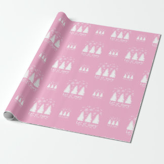 Lass es schneien geschenkpapier