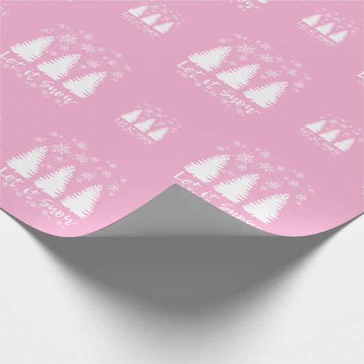 Lass es schneien geschenkpapier (Ecke)