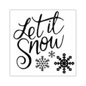 Lass es schneien gummistempel (Prägung)