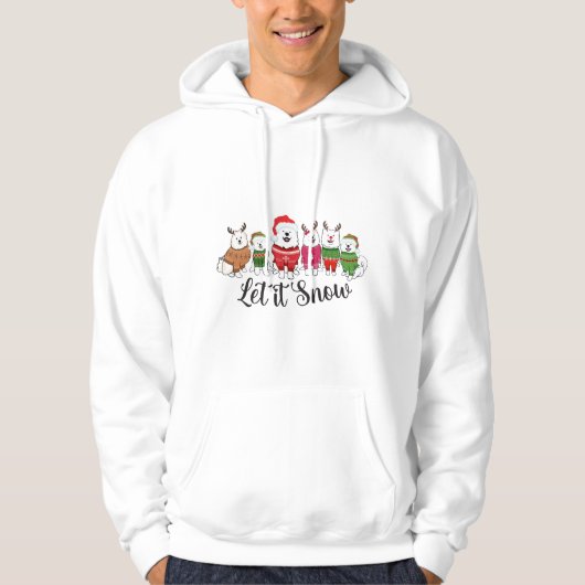 Lass es schneien hoodie (Vorderseite)