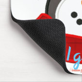 "Lass es schneien - ich muss nähen!" Mousepad (Ecke)