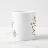 Lass es schneien Jumbo-Tasse (Vorderseite)