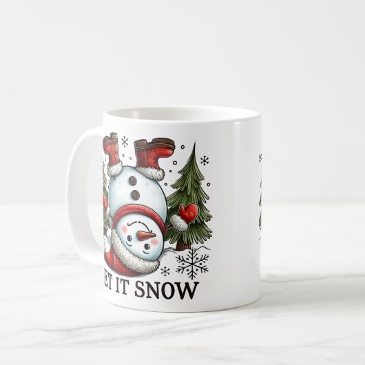 Lass es schneien kaffeetasse (Vorderseite Links)