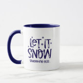 Lass-es-Schneien-Kaffeetasse Tasse (Links)