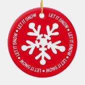Lass es schneien keramik ornament (Hinten)
