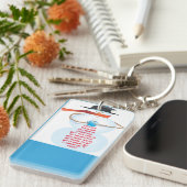 "Lass es schneien-lassen es schnee!" Schlüsselanhänger (Vorderseite rechts)