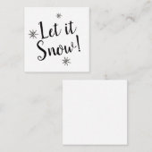 Lass es schneien mitteilungskarte (Vorne/Hinten)