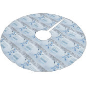 Lass es schneien polyester weihnachtsbaumdecke (Schrägansicht)