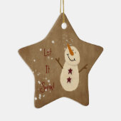 Lass-es-schneien-Schmuck Keramikornament (Rechts)
