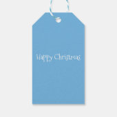 'Lass es schneien' Schneeleopard Weihnachtsgeschen Geschenkanhänger (Rückseite)