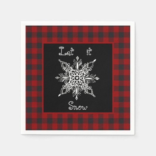 Lass es schneien serviette (Vorderseite)