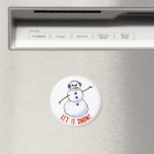 Lass es schneien! Snowman Magnet (In Situ (Geschirrspüler))