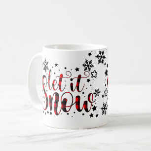 Lass es schneien Weihnachtsfreude Süße Festliche W Kaffeetasse