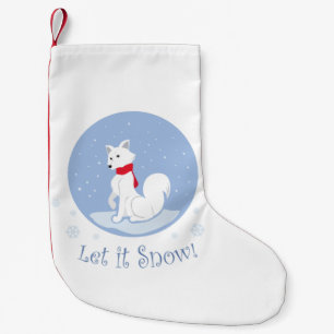 Lass es schneit! (Arctic Fox) Kleiner Weihnachtsstrumpf