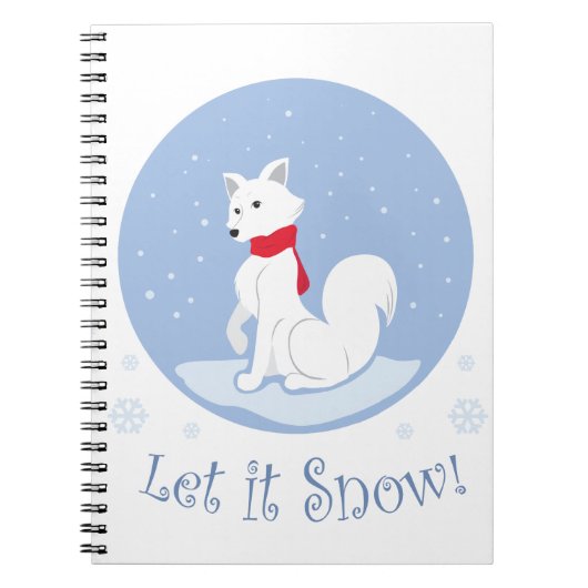 Lass es schneit! (Arctic Fox) Notizblock (Vorderseite)