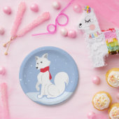 Lass es schneit! (Arctic Fox) Pappteller (Party)