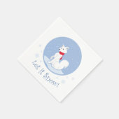 Lass es schneit! (Arctic Fox) Serviette (Ecke)