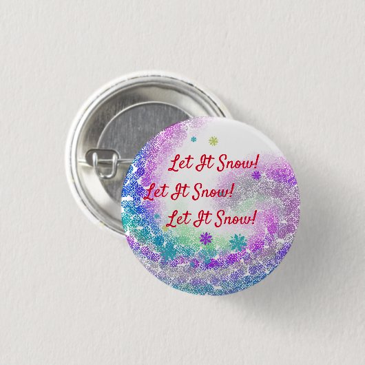 Lass es schneit! button (Vorne & Hinten)