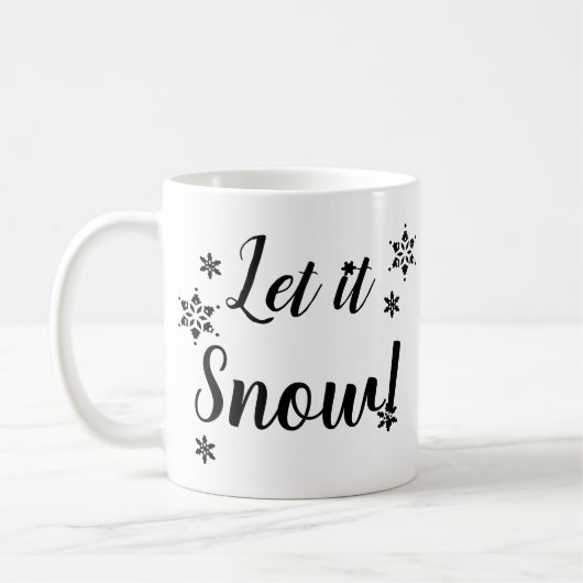 Lass es schneit! - Einfache Version Kaffeetasse (Links)