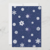 Lass es schneit! Einladungen für Feiertagen (Rückseite)